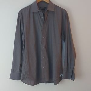 NWOT John Varvatos Button Down Shirt Gray Size 16.5